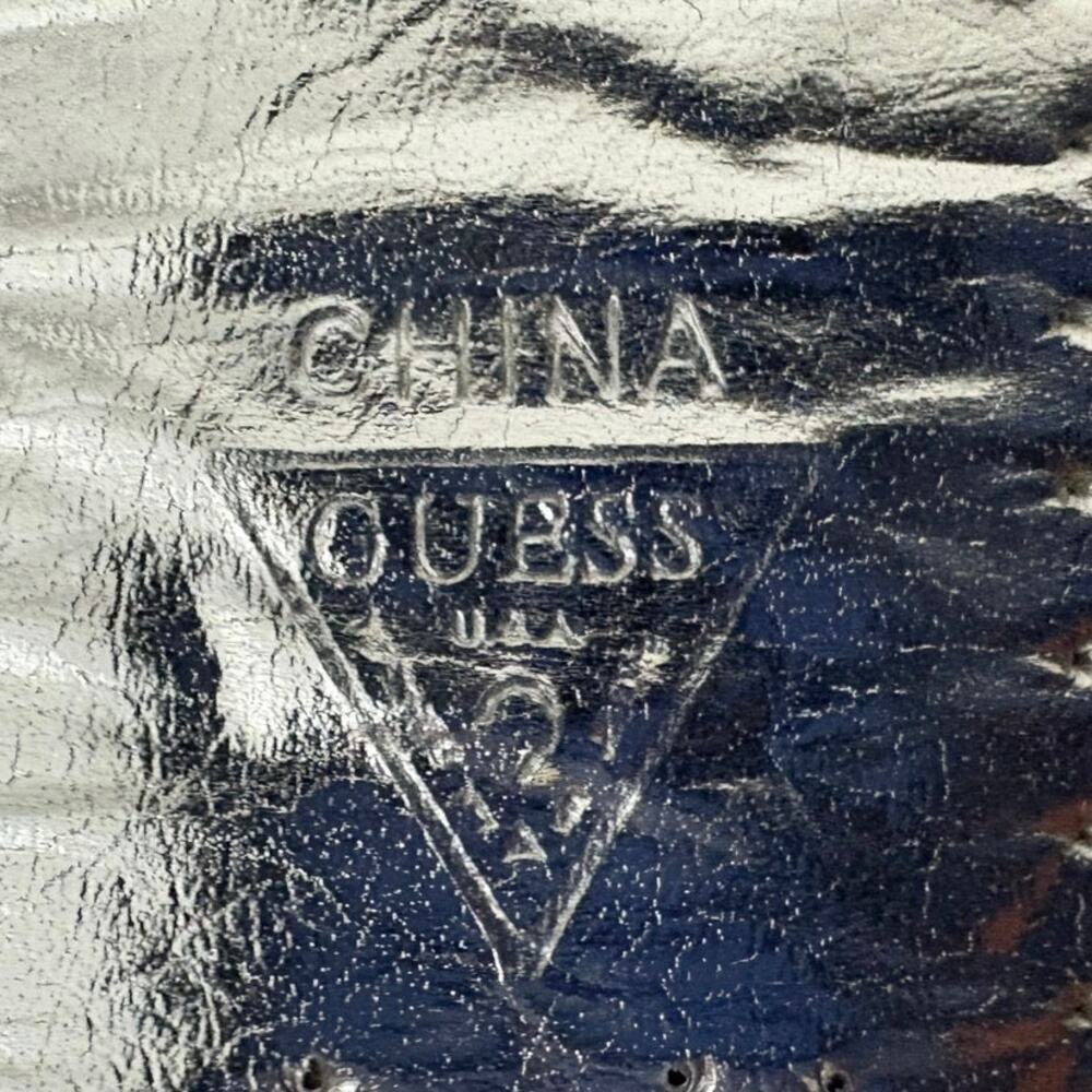 Guess Patchwork Rhinestone Statement Belt Multico… - image 7